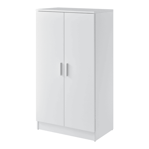 Sapateira com prateleiras e portas Aglomerado 108 x 55 x 35cm Branco en.casa