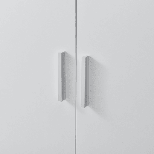 Sapateira com prateleiras e portas Aglomerado 108 x 55 x 35cm Branco en.casa