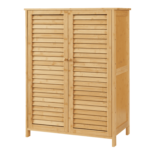 Sapateira Klamp de 5 níveis para 10 pares de sapatos de bambu 88 x 66 x 33 cm Natural en.casa