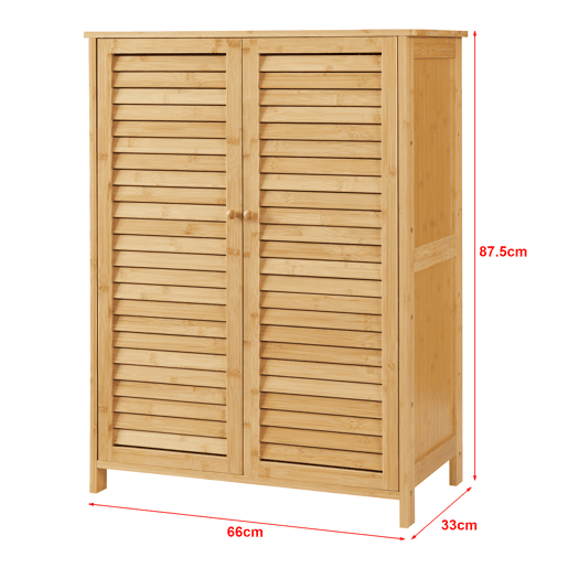 Sapateira Klamp de 5 níveis para 10 pares de sapatos de bambu 88 x 66 x 33 cm Natural en.casa