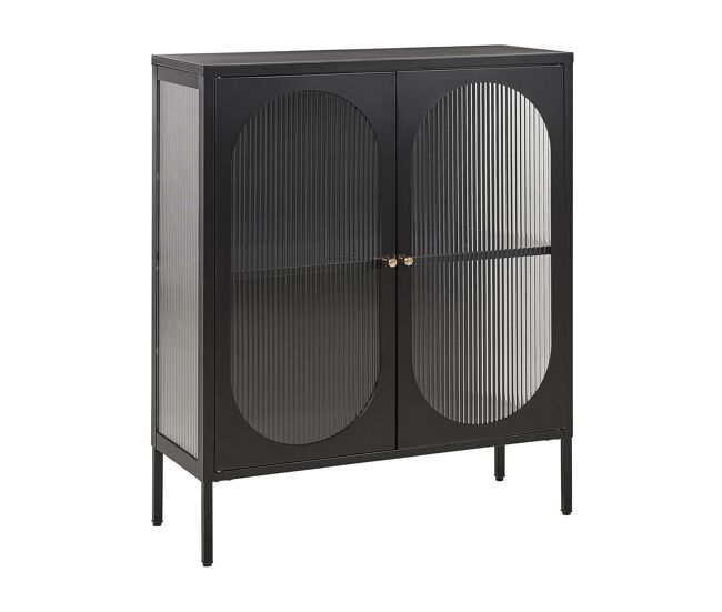 Vitrina SARRE Metal 90 cm Negro