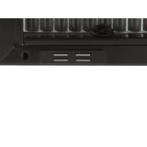 Armário com vitrine SARRE Metal 90 cm Preto