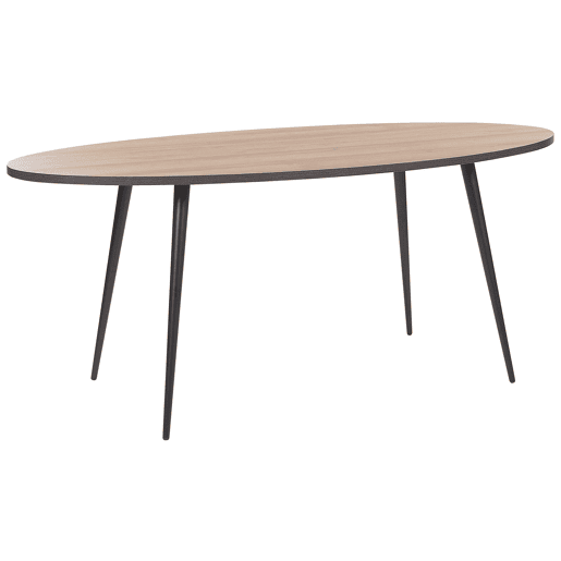 Mesa de jantar OTTAWA Castanho claro 180 cm 90 cm