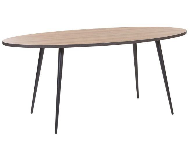 Mesa de comedor OTTAWA Marrón claro 180 cm 90 cm