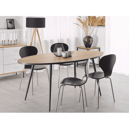 Mesa de jantar OTTAWA Castanho claro 180 cm 90 cm