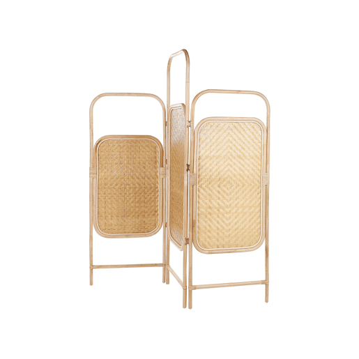Biombo com 3 painéis CARPI Natural 166 cm 180 cm