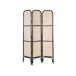 Biombo 3 paneles de ratán POTENZA Beliani Biombo 3 paneles de ratán POTENZA Beliani Negro/ Crema