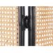 Biombo 3 paneles de ratán POTENZA Beliani Biombo 3 paneles de ratán POTENZA Beliani Negro/ Crema