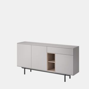 INOX IK175 Cómoda design contemporâneo 175x40x89cm Cor cinzento claro