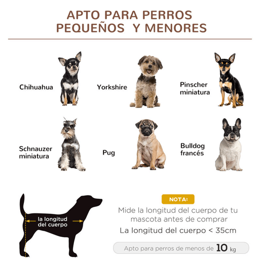 PawHut PawHut Cama elevada para cães e gatos Cama portátil para animais de estimação com área de malha respirável e tecido Oxford Estrutura de aço para interior e exterior 61x46x18 cm Castanho