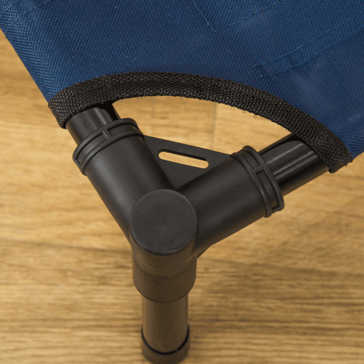 PawHut Cama elevada para cães e gatos Cama portátil para animais de estimação com área de malha respirável e tecido Oxford Estrutura de aço para interior e exterior 76,2x61x18 cm Azul
