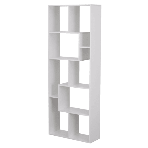 LibrerÃa blanca asimétrica 8 estantes JANE LibrerÃa blanca asimétrica 8 estantes JANE