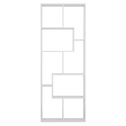 LibrerÃa blanca asimétrica 8 estantes JANE LibrerÃa blanca asimétrica 8 estantes JANE