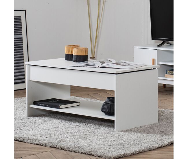 Mesa de centro HEDDA con tablero elevable 50x100