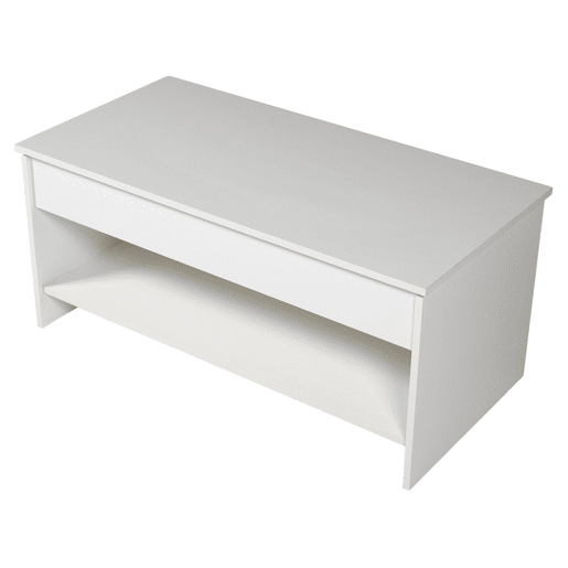 Mesa baja con tapa elevable blanca HEDDA Mesa baja con tapa elevable blanca HEDDA