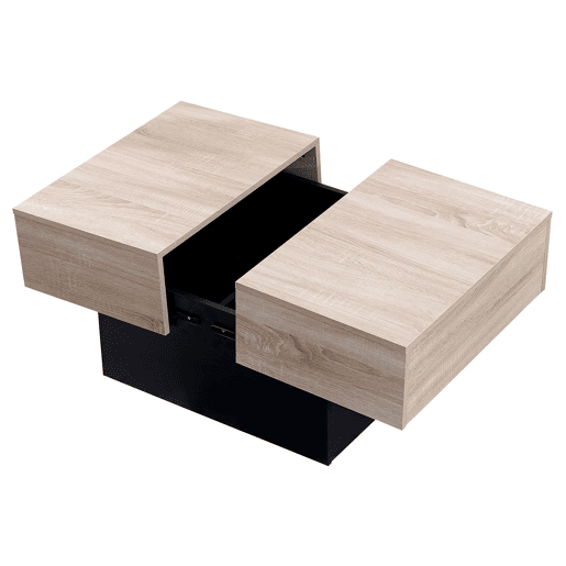 Mesa baja con tapa negra extraíble GRETA Mesa baja con tapa negra extraíble GRETA