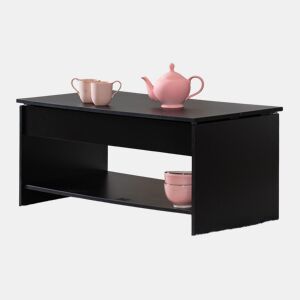 Mesa baja con tapa elevable negra HEDDA