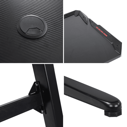 Mesa gaming con LED LARA