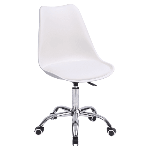 Silla de oficina blanca regulable en altura ANNE