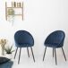 Conjunto de 2 sillas vintage DIANE Conjunto de 2 sillas vintage DIANE Azul