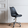 Silla de oficina negra regulable en altura ANNE