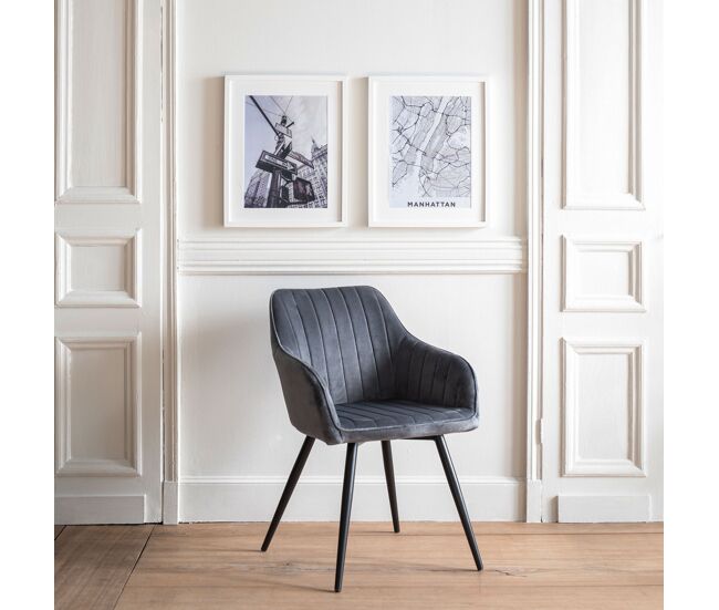 Silla de terciopelo BERTILLE