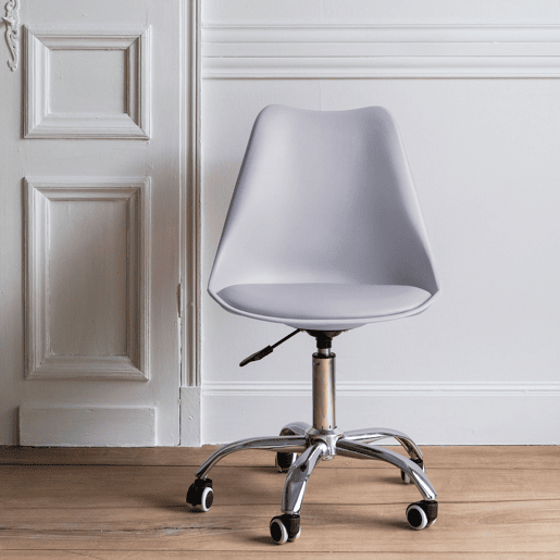 Silla de oficina gris regulable en altura ANNE