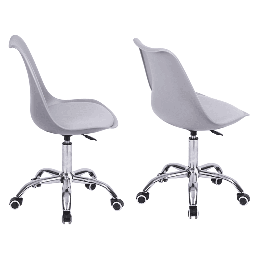 Silla de oficina gris regulable en altura ANNE