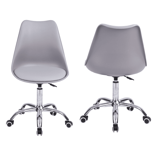 Silla de oficina gris regulable en altura ANNE