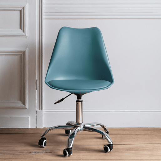 Silla de oficina azul regulable en altura ANNE Silla de oficina azul regulable en altura ANNE