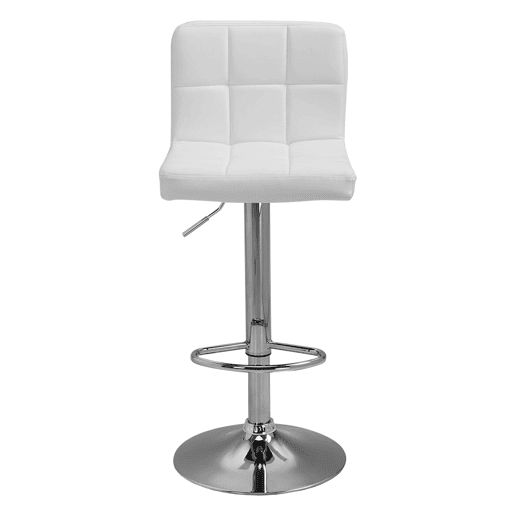 Lote de 2 taburetes de bar blancos MIKE Lote de 2 taburetes de bar blancos MIKE