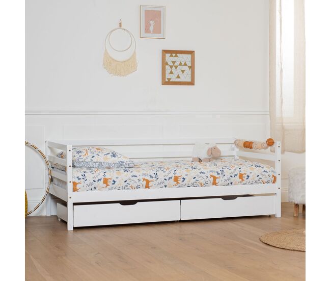 Cama para niños 190 x 90 cm con cajones JULES