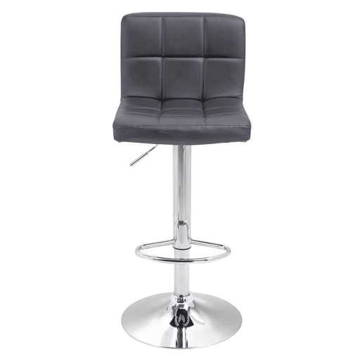 Lote de 2 taburetes de bar gris MIKE