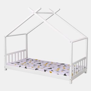 Cama cabaña GASPARD para niños 190x90cm blanco