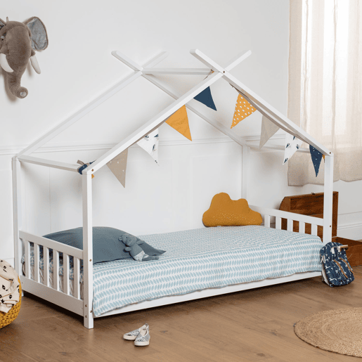 Cama cabaña GASPARD para niños 190x90cm blanco Cama cabaña GASPARD para niños 190x90cm blanco