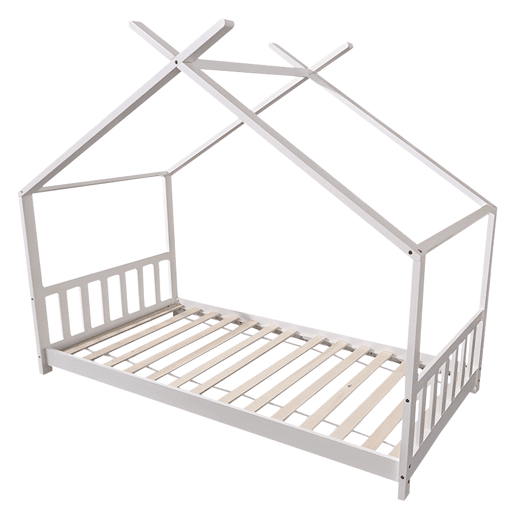 Cama cabaña GASPARD para niños 190x90cm blanco Cama cabaña GASPARD para niños 190x90cm blanco