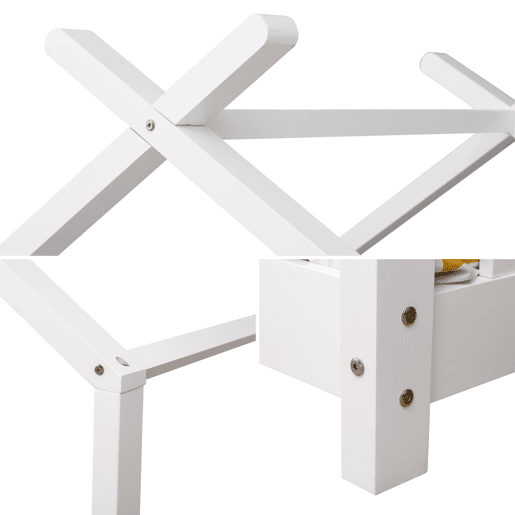 Cama cabaña GASPARD para niños 190x90cm blanco Cama cabaña GASPARD para niños 190x90cm blanco