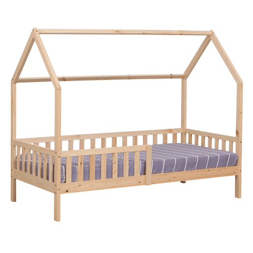 Cama cabaña de madera para niños MARCEAU 190x90cm