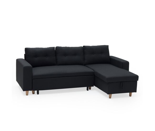 Sofá cama WADE 3 plazas color gris antracita