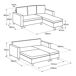 Sofá cama esquinero de 3 plazas WADE Sofá cama esquinero de 3 plazas WADE Antracita