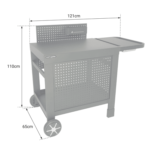 Cook'in Garden - Carrito para plancha REVA 110 PREMIUM