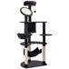 Árbol para Gato Aglomerado de Madera, Felpa y Sisal PawHut Árbol para Gato Aglomerado de Madera, Felpa y Sisal PawHut Gris