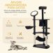 Árbol para Gato Aglomerado de Madera, Felpa y Sisal PawHut Árbol para Gato Aglomerado de Madera, Felpa y Sisal PawHut Gris