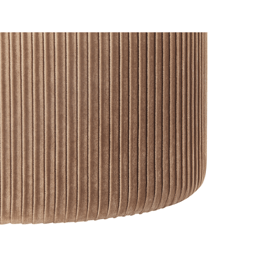 Pufe de veludo bege RICHLAND 35x55x41 cm