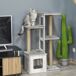 Árbol para Gato Aglomerado de Madera, Felpa y Yute PawHut Árbol para Gato Aglomerado de Madera, Felpa y Yute PawHut Gris