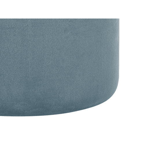 Conjunto de 2 tamboretes com arrumação DORIS Veludo Azul 3530 cm 3530 cm 4436 cm