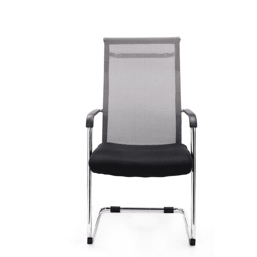 Cadeira de conferência Brenda assento ergonómico com apoios de braços Cor Cinzento