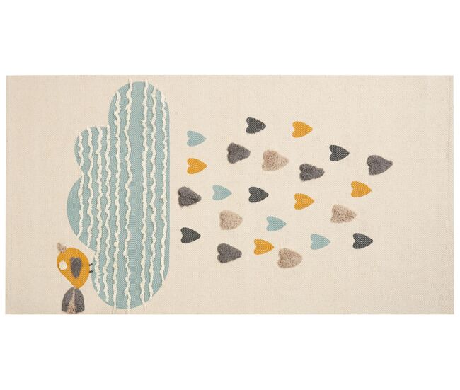 Alfombra de algodón Multicolor 80x150 cm BLANG