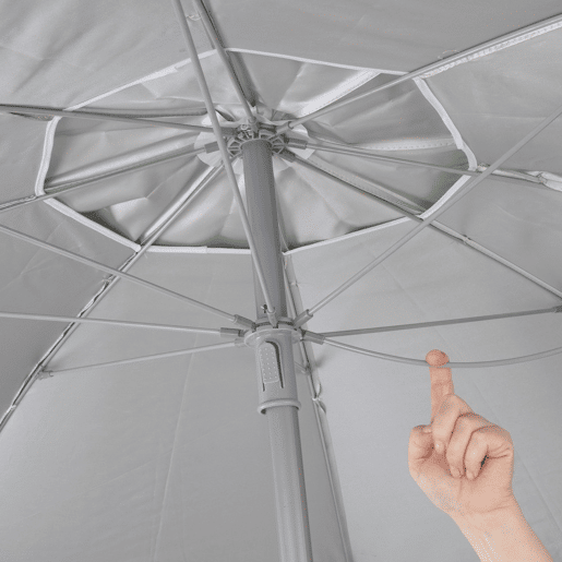 Guarda-sol Ø180 cm inclinável com proteção UV50 Aktive