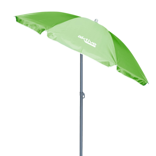Guarda-sol Ø180 cm inclinável com proteção UV50 verde Aktive